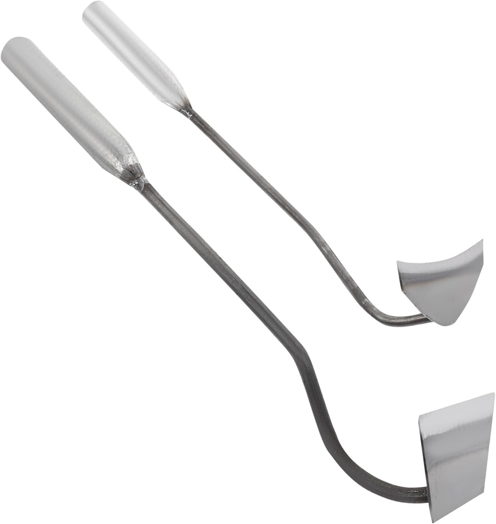 Sturdy Portable Hand Hoes 2pcs Garden Weeding Tools Steel Blades for Lawns Flowers