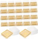 50pcs Mini Cupcake Boxes Reusable Plastic Mooncake Packaging Box Lid Bottom Single Cupcake Holders for Birthday Wedding Mother Day Christmas