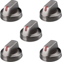 DG64-00473B Black Knobs Samsung Gas Range Oven Stove - Fit for NX58J5600SG/AA NX58J5600SG, NX58J7750SG, NX58K7850SG, NX58M6850SG, NX58R5601SG (Pack of 5)