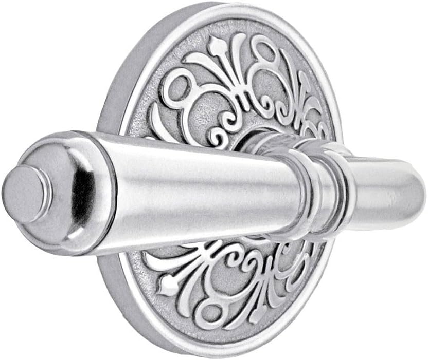 Lancaster Door Set with Turino Lever Handles Right Hand Double Dummy in Polished Chrome. Old Door Knobs.