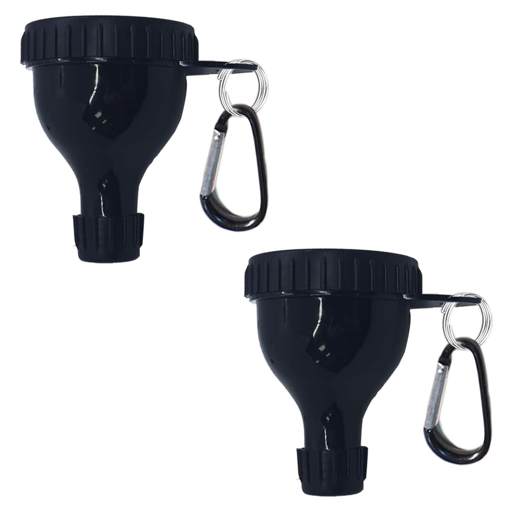 2 Pack Protein Powder Container to Go - Mini Funnel with Keychain and Keyring, Water Bottle Funnel for Shakers