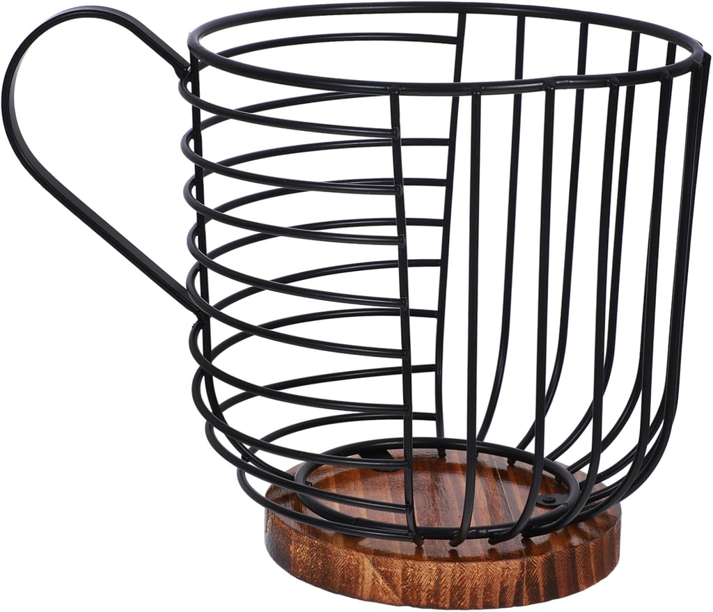 PRETYZOOM Iron Snack and Candy Storage Rack Coffee Cup Holder for Desktop Convenient Iron Organizer for Countertop for Coffee Shops and Home Use