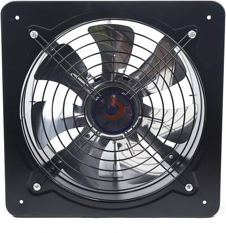 DouSeiAi 11.8 Inch Exhaust Fan, 110V/125W Low Noise High-Speed Extractor, 2800r/Min Ventilation Fan Blower for Kitchen Bathroom Laundry Room, Toilets, Garage, Shopping Mall Office