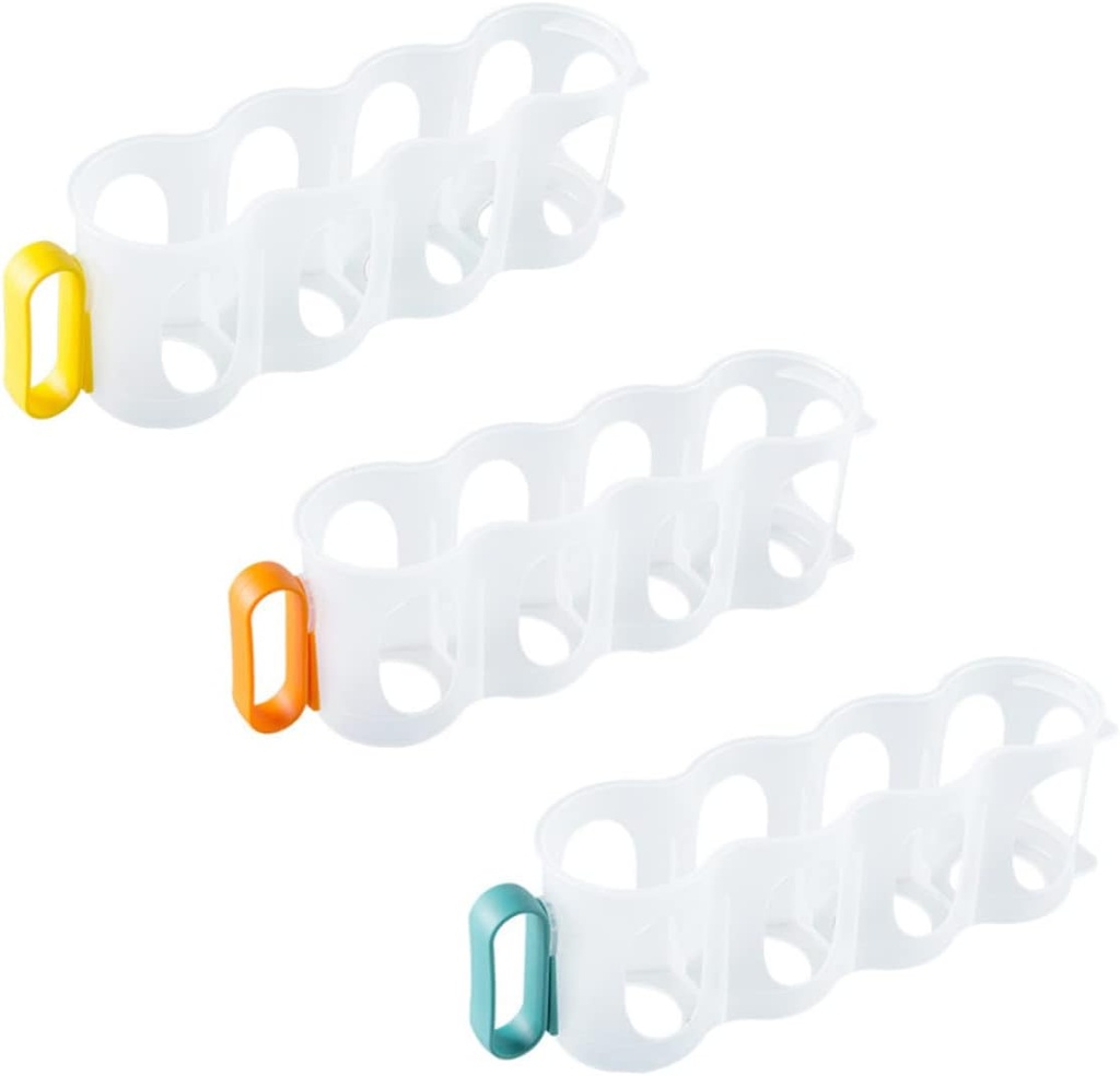 3pcs Soda Can Organizer for Fridge Space-saving Drink Can Holder Multi-use Beverage Storage Box for Refrigerators Freezers and Counters Random Color