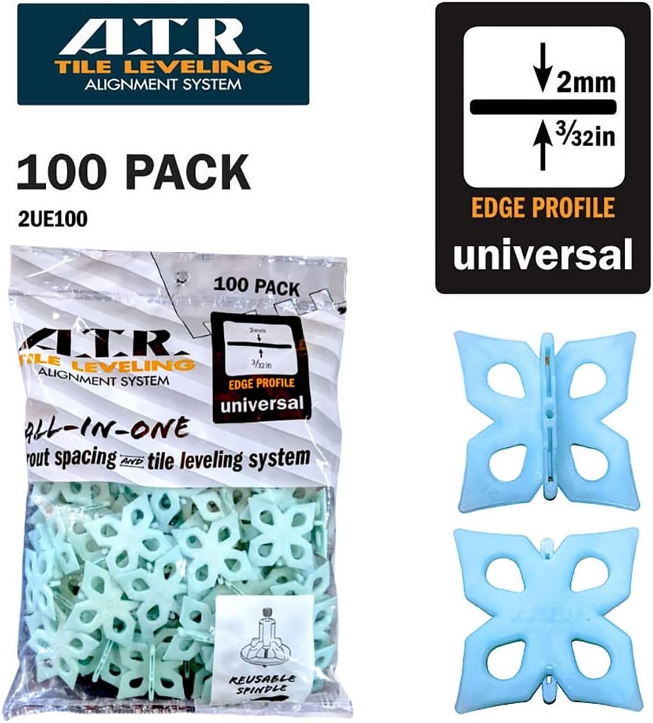 100 2mm Edge Floors & Walls Spacing Plate