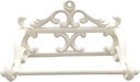 Comfy Hour Antique and Vintage Collection Cast Iron Classic Toilet Paper Holder, White