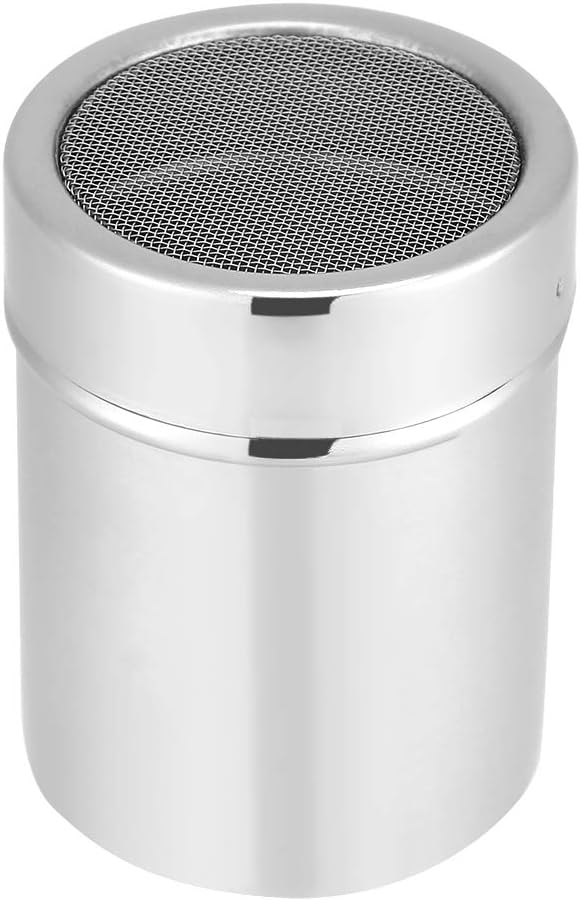 Stainless Steel Chocolate Shaker Mesh Dispenser for Latte Art Baking