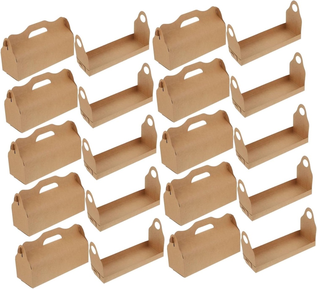 Unomor 10pcs Handheld Cake Carrier for Cakes Paper Desserts Box Lid Party Favors Gifts Decorative