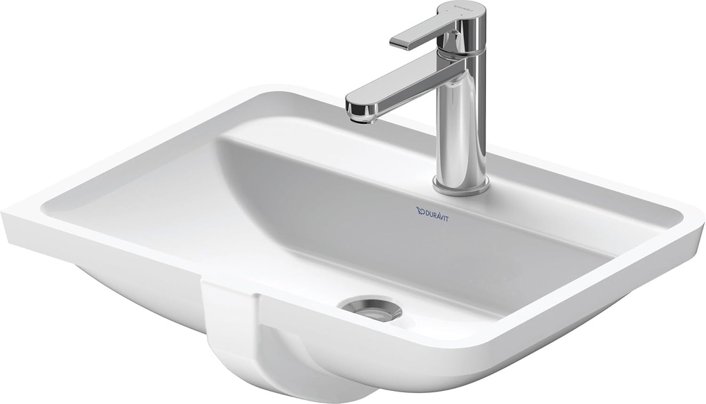 Duravit 0302490030 Starck 3 20-5/8" Rectangular Ceramic Undermount Bathroom Sink
