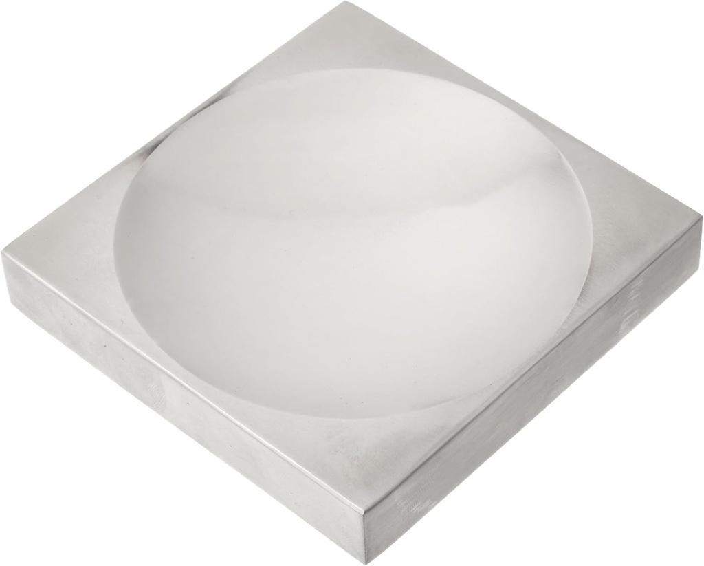 SE 2-in-1 Bench and Dapping Block for Metalworking - 4x4x3/4 Inch Carbon Steel - JT34444DB