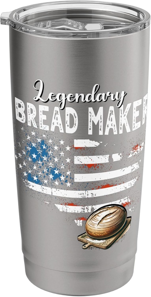 US Flag Bread Maker Stainless Steel Insulated Tumbler