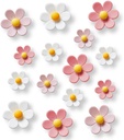 18 pcs - Cute Flower Magnet, Girl Pink Magnet for Fridge and Locker, Whiteboard, and Decoration（18 pcs - Flower-Pink