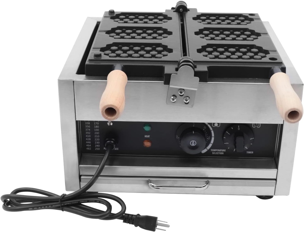 DYRABREST Waffle Maker, Mini-Honeycomb Double Sided Heated Waffle Maker, 3Pcs Waffle Maker 110V Home Electric Machine, Non-stick French Muffin Waffle Irons