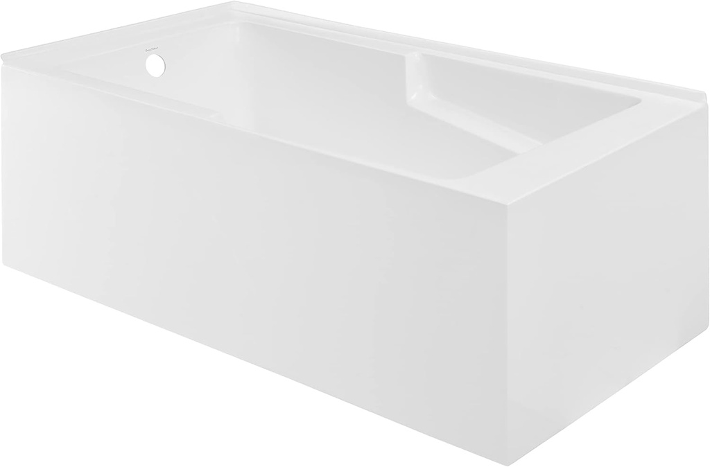 Swiss Madison Claire 60" x 32" Left-Hand Drain Drain Alcove Tub with Corner Apron