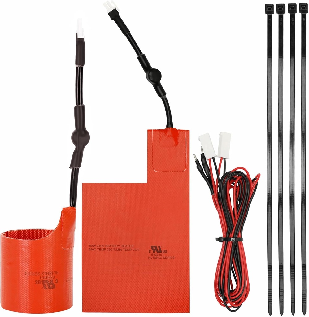 7101 Battery Heater Pad & 7102 Oil Heater Kit Compatible with 9KW - 22KW Air Cooled Standby Generators,Suitable for Outdoor Generator Cold Weather Protection Kit, Ensure Use of Generator