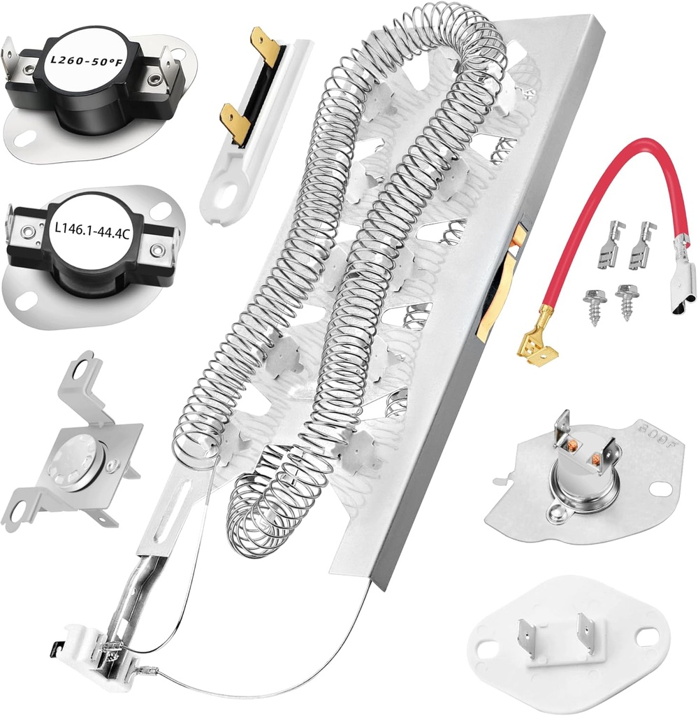 MED5630HW1 MED5630HW2 MED6230HW1 MED6230HW2 MEDB835DW4 MED7230HW2 MED7230HC1 MED8200FW1 MED8630HW1 MEDX700XL1 MEDZ600TW2 MED5500FW1 Dryer Heating Element for Maytag Dryers 3387747 WP3387747
