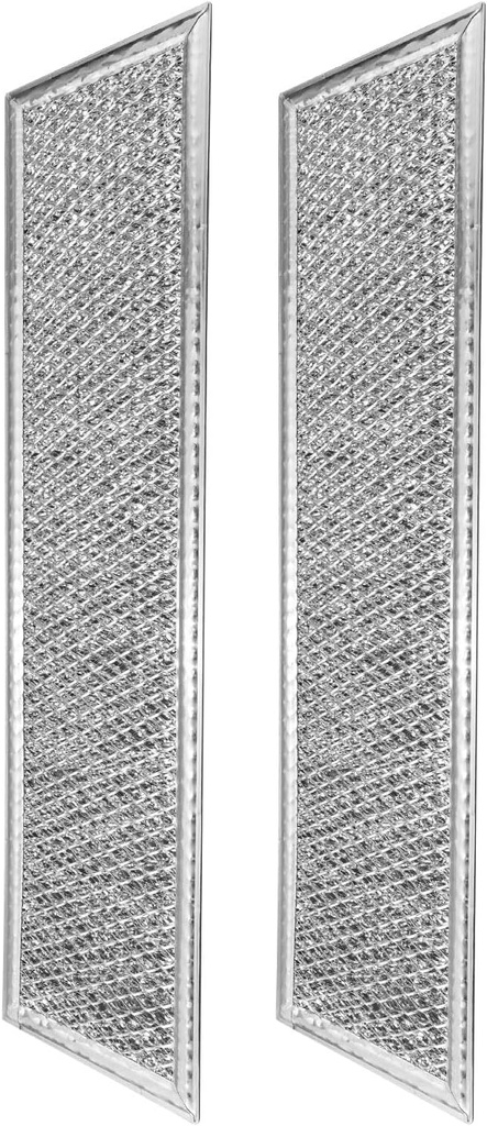 2Pcs 12-Layer Microwave Oven Mesh Grease Filter Aluminum Fit for GE and Monogram, 4 X 15 X 3/32 Inches Microwave Oven