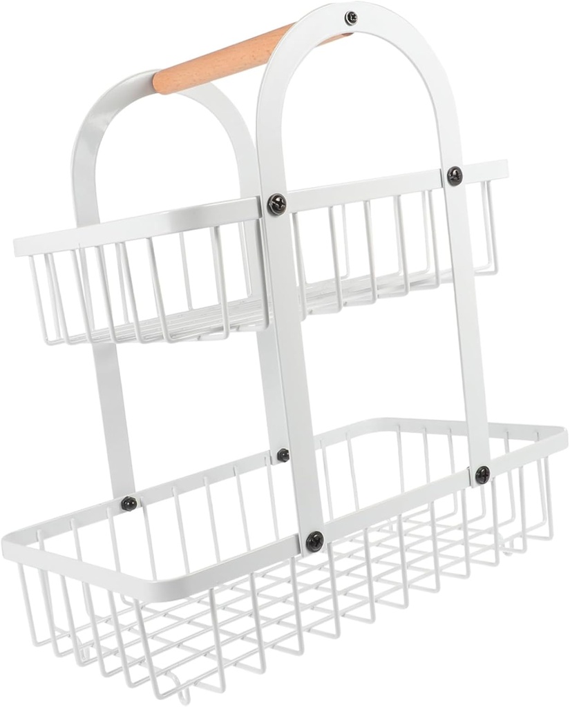 PRETYZOOM Iron Fruit Basket Snack Container Modern Fruit Basket Kitchen Storage Bowl Desktop Ornament