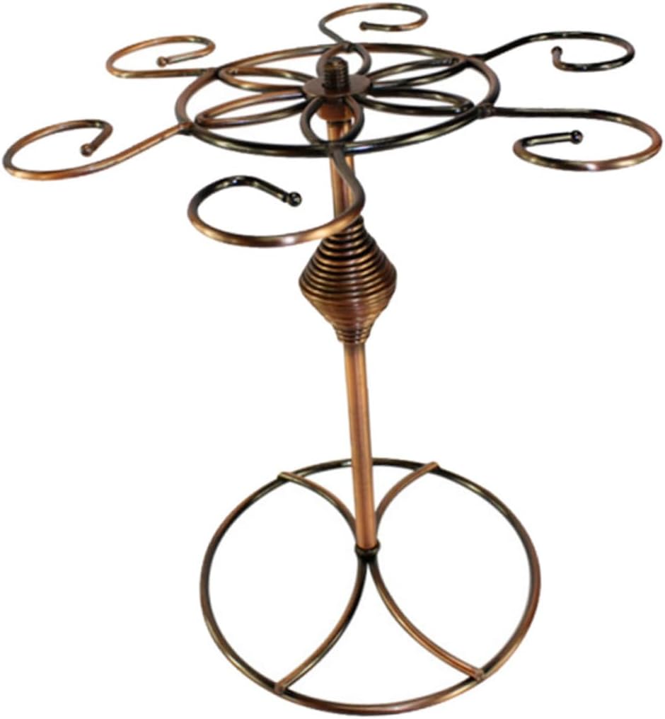 Unomor 1pc Sturdy Goblet Rack for Bar Retro Wine Glass Hanging Holder Space-saving Stand for Home Kitchen Ktv and Parties