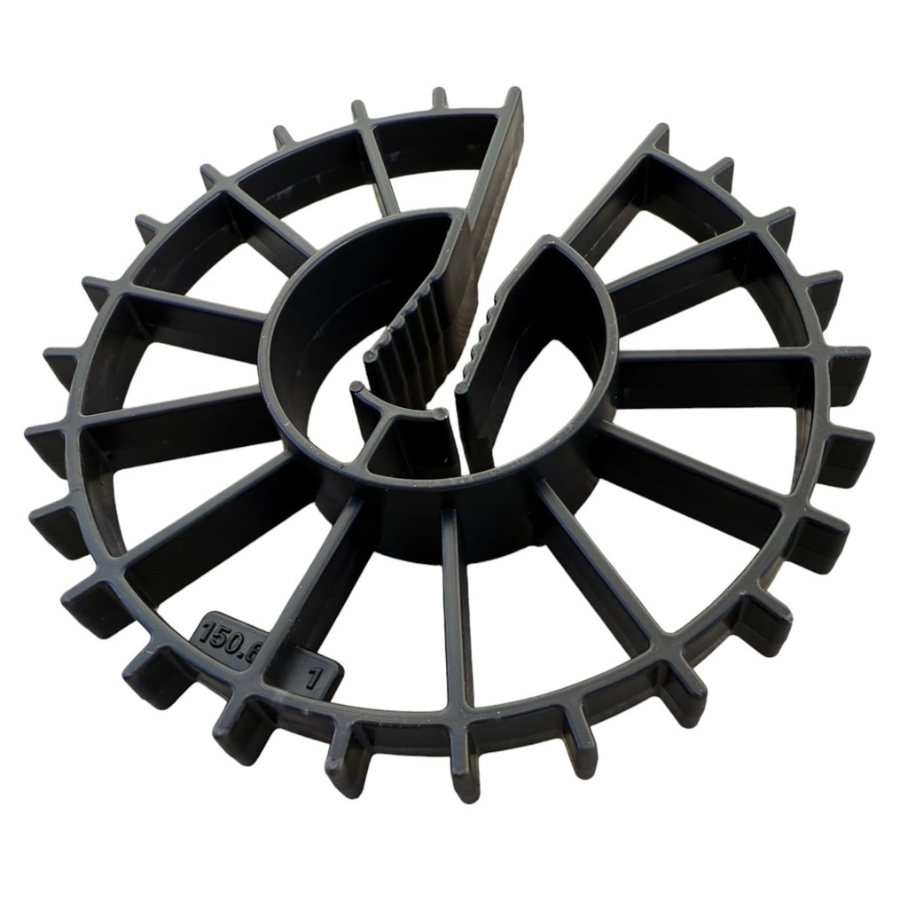 Sandbaggy 1.5" Rebar Spacer - Concrete Form Spacers - Heavy Duty Plastic - Fits Up to #4 Rebar (75, Black, 1.5-inch Spacer)