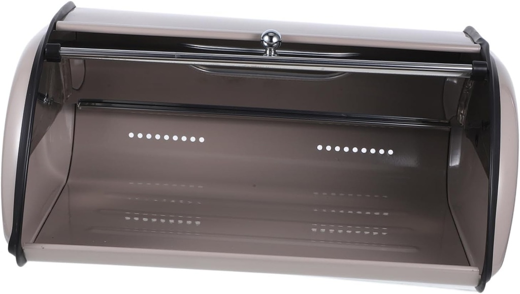 Box Bread Storage Box Container Window Kitchen and Clear Modern Homemade for Holder Dry Small Counter Bread Case Bread Storage Bin Dishwasher Transparent Stainless Steel