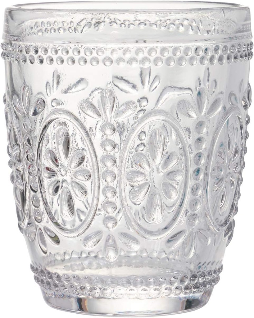 Villa d'Este Home Tivoli 5907933 Imperial Set of 6 Water Glasses in Transparent Glass, 295 ml