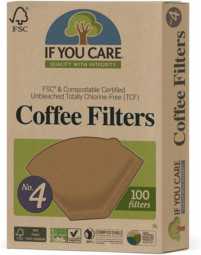 IF YOU CARE Coffee Filters No. 4 100.0 PC(Pack of 4)4