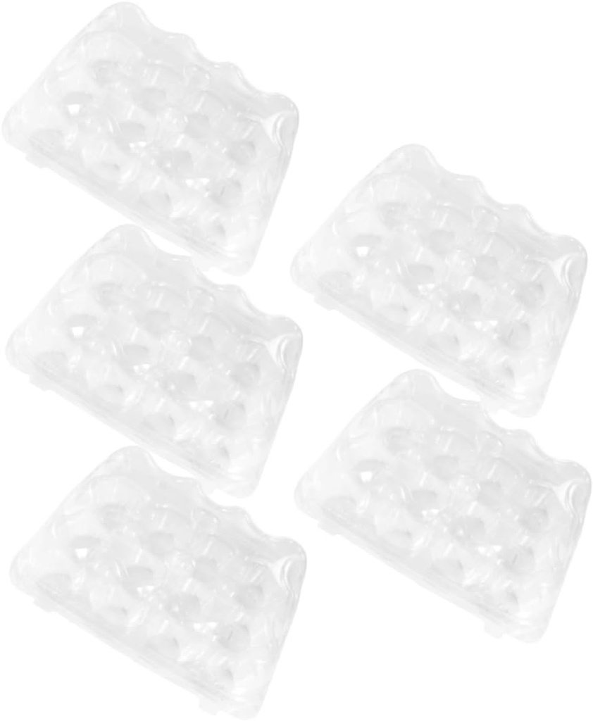 5pcs Cupcake Box Multi-grid Storage Containers for Baking Cupcake Carrier Muffin Cake Packing Box Pet Plastic Suitable for Bakery Grocery Store Catering Wrapping