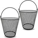 Chicken Wire Basket with Handle (2 Pack) - Ideal for Golf, Gardening, Home Organization, and Eggs
