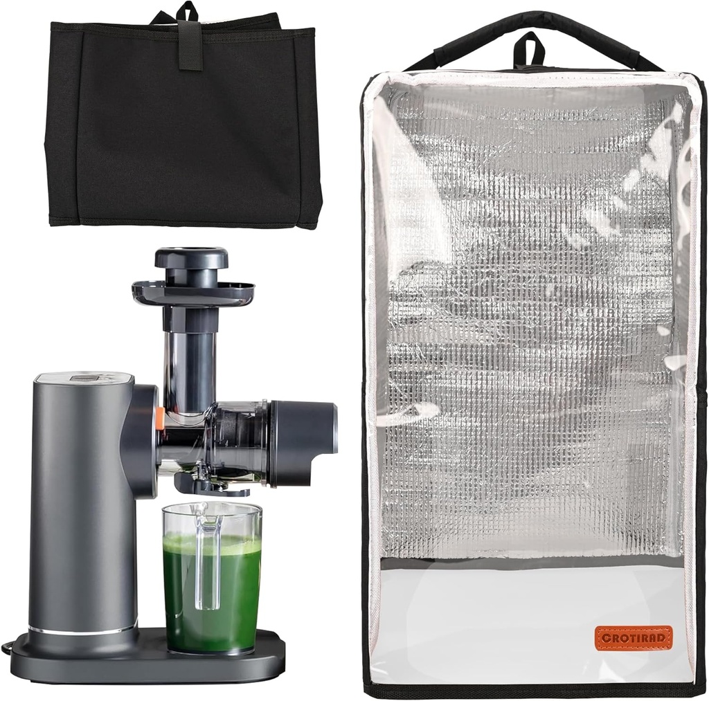 Visible Dust Cover Compatible with Ninja NeverClog Cold Press Juicer, Juicer Machine Dust Cover with Hanging Strap Fits Ninja JC151 Juicer, Black