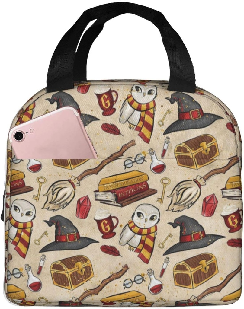 Cartoon Cute Lunch Bag Reusable Portable Lunch Box Picnic Bag Shopping Bag Movie Portable Fruit Rice Bag Snack Storage Bag