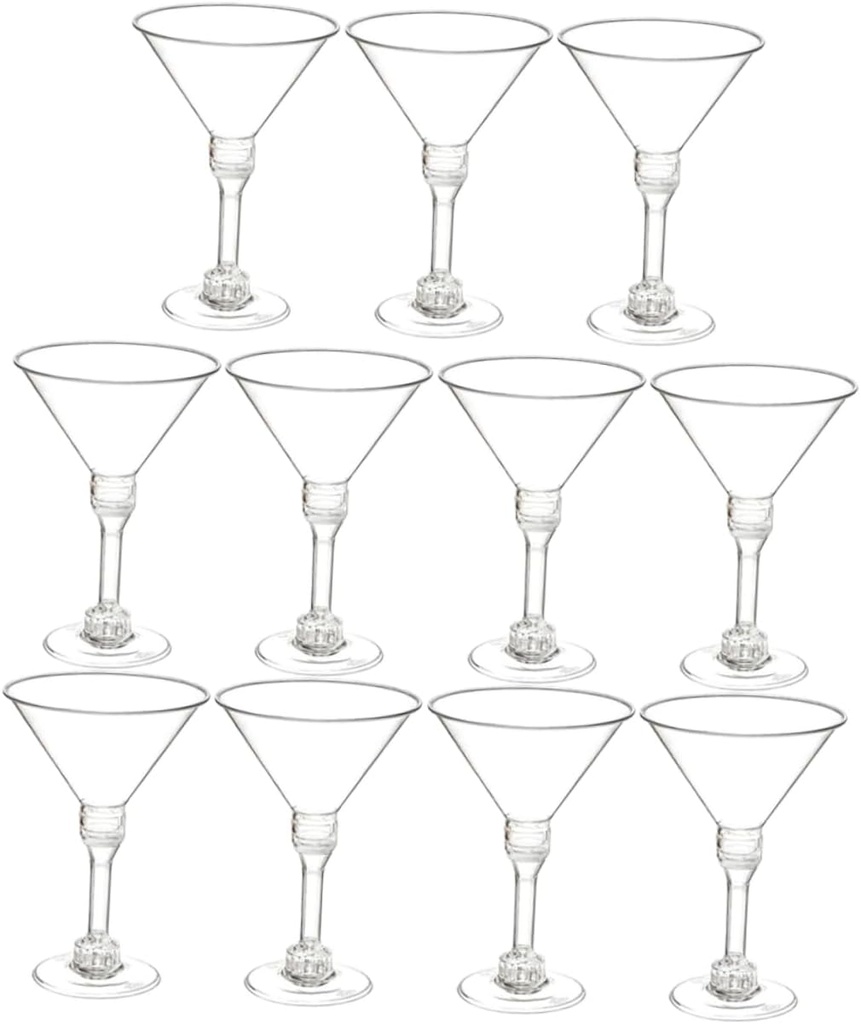 15Pcs Cocktail Cups Disposable Wine Goblets for Parties Weddings and Events Elegant Design Durable Material Lightweight and Portable for Social Gatherings