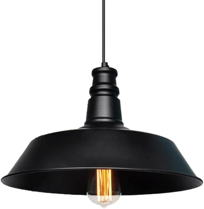 Farmhouse Decor Industrial Light Metal Rustic Vintage Cage Pendant Lighting Ceiling Edison Ceiling Lamp Black Hanging Pendant Lights for Hallway Kitchen Island Dining Room Living Room