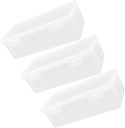 3pcs Transparent Bread Storage Container Medium Clear Toast Box for Fresh Keeping for Snacks Fruits and Organized Kitchen Storage