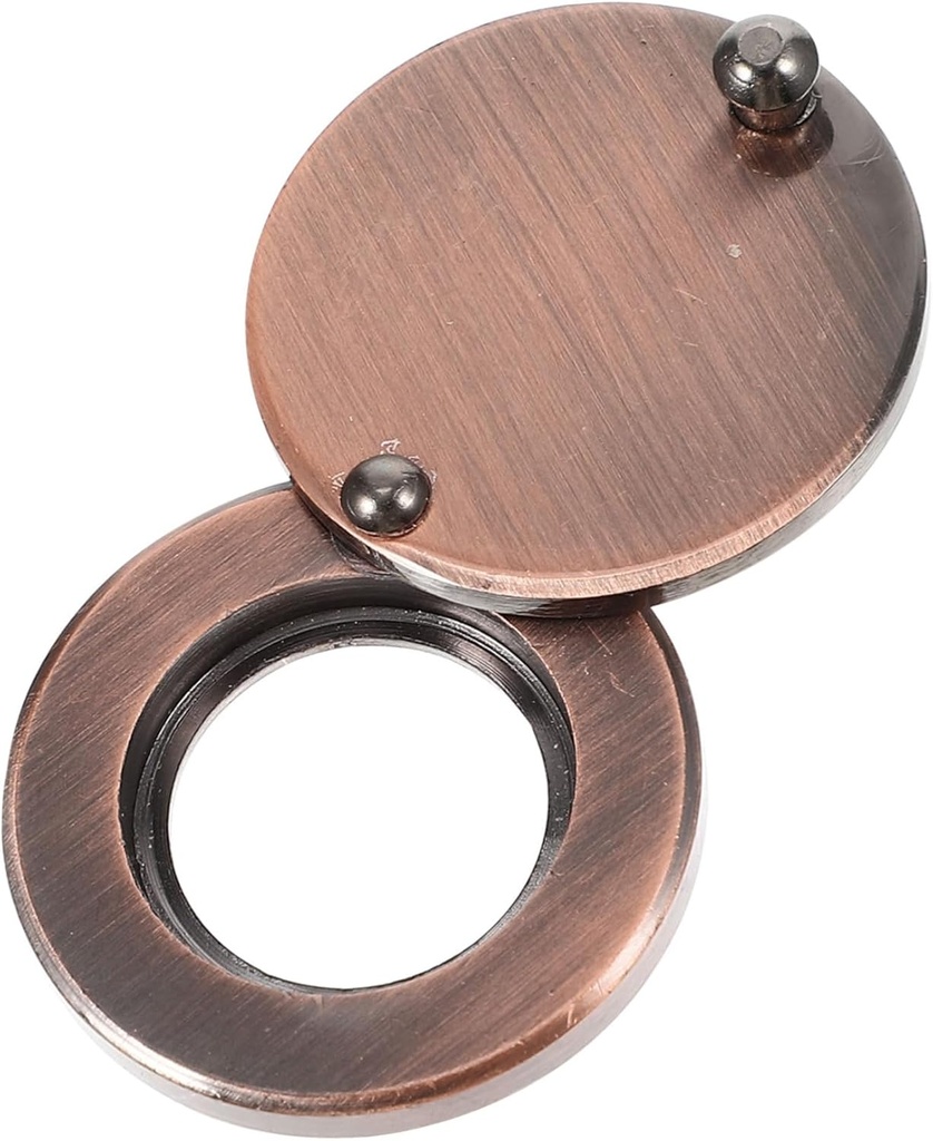 Veemoon Peephole Cover for Home Rotating Door Viewer Lid Easy Install Privacy Protector for Door Peephole Copper Finish Secure Your Space with Block Function