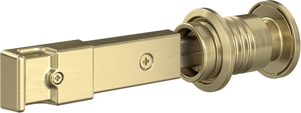 National Hardware N700-152 Barn Door Lock, 5" x 1-1/4" x 3/4", Brushed Gold