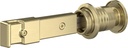National Hardware N700-152 Barn Door Lock, 5" x 1-1/4" x 3/4", Brushed Gold