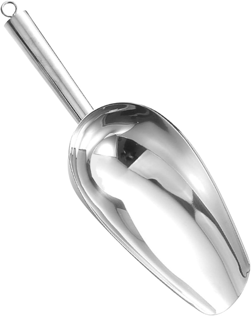 Sturdy Nonrust Steel Ice Scoops for Freezers and Ice Bucket with Ergonomic Handle Kitchen Tool Freezers Ice Scoops