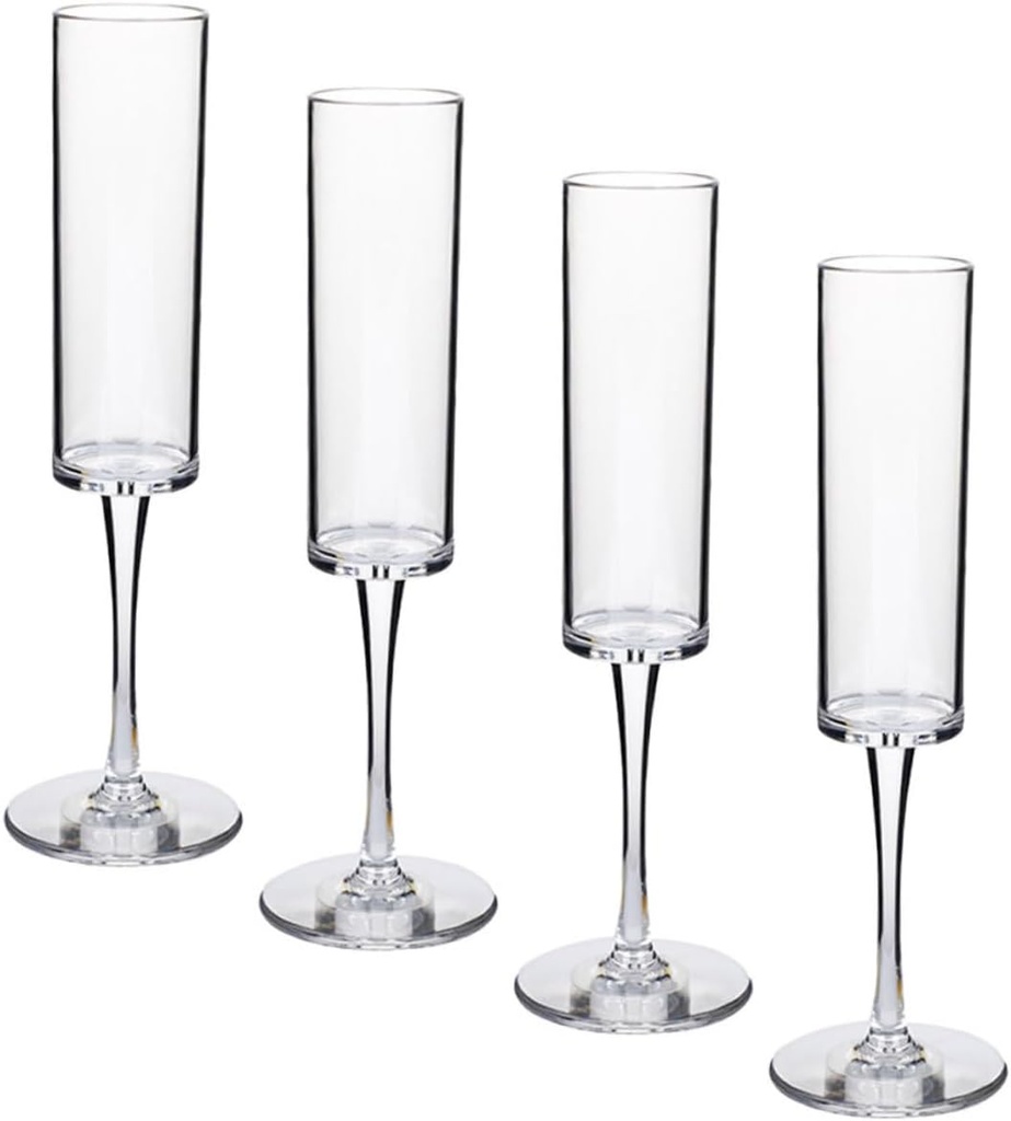 4pcs Clear Wine Goblets Elegant Cocktail Stemware for Weddings Anniversaries and Parties Unbreakable Design for Safe Enjoyment
