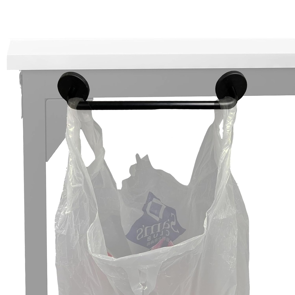 Under The Table Plastic Trash Bag Holder for Desk, Magnetic Grocery Bag Holder for RV,Camping, Picnics, Dorm Room Office etc - Very Suitable for Manual/Sewing use. - No Assembly, no Drilling