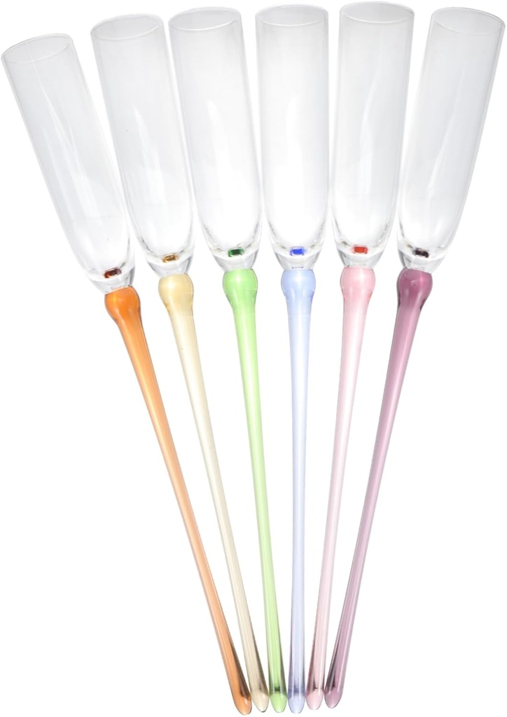 6pcs Acrylic Wine Goblet Stylish Party Drinking Cups for Wine Whiskey Cocktails for Weddings Birthdays and Gatherings