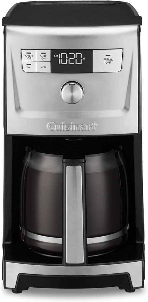 Cuisinart Coffee Maker, PerfecTemp 14-Cup Programmable Coffeemaker with Over Ice, 1-4 Cup Settings, Adjustable 24-Hour Start and Auto-Shut-Off Times, 30 Minute Keep Warm, Stainless Steel, DCC-3500SS