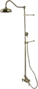 Kingston Brass CCK6173 Vintage Tub Wall Mount Rain Drop Shower System, Antique Brass