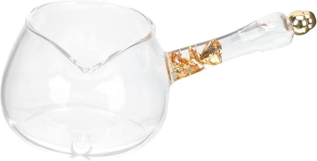 Glass Pitcher Beverage Serveware Iced Coffee Pitcher Tea Dispenser Handle Design Cup Milk Cups Handle