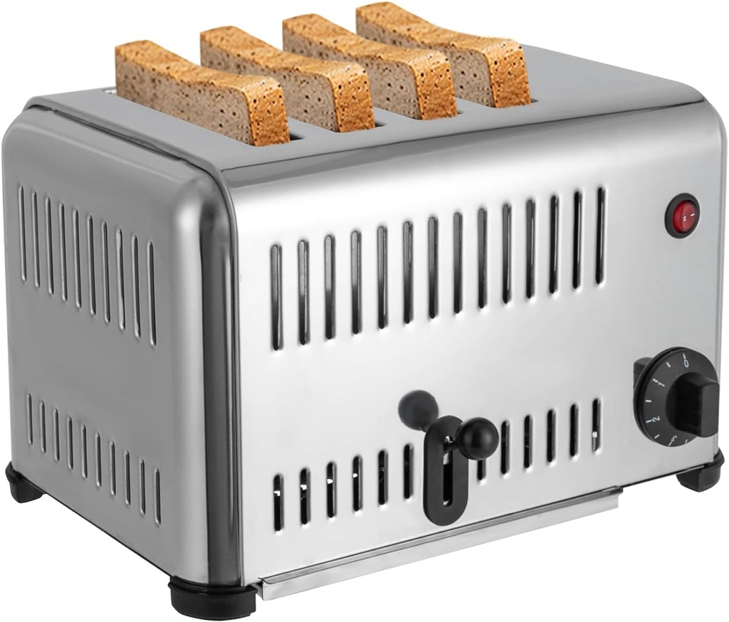 4 Slice Toaster,Pop-up Bread Baking Machine 1.1in Extra-Wide Slot Toaster for kitchens,Restaurants,Bakeries