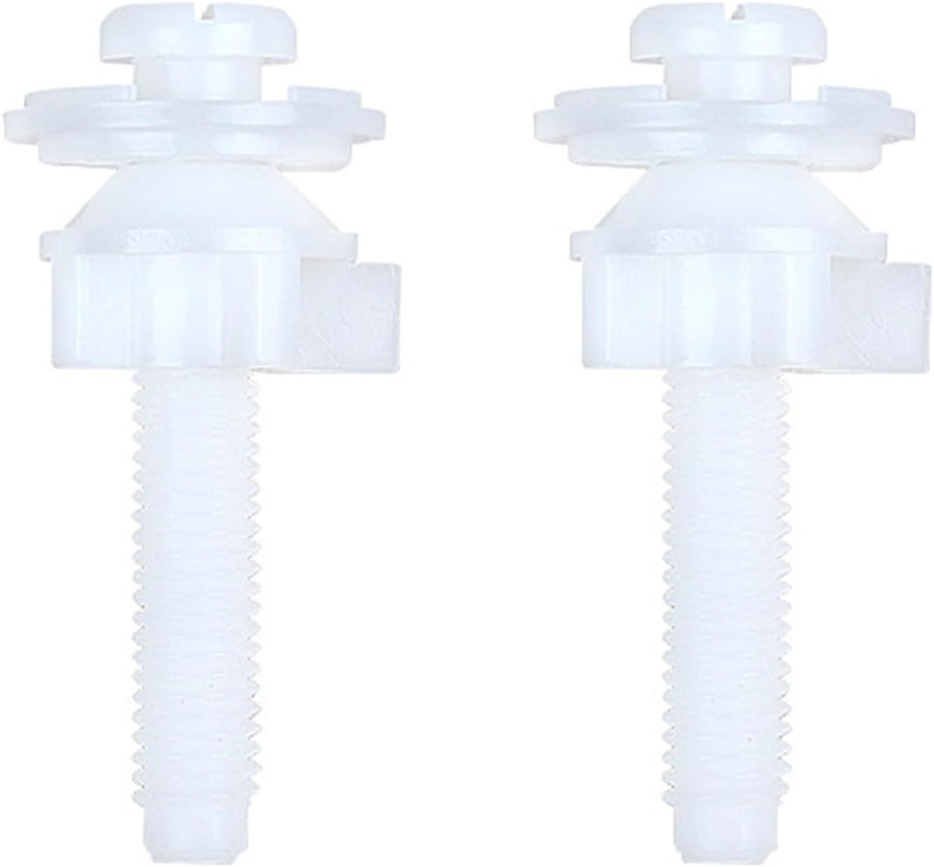 2 Pack Toilet Hinge Screws Essential Toilet Hardware Kits Toilet Seat Screws Simple & Effective Installation