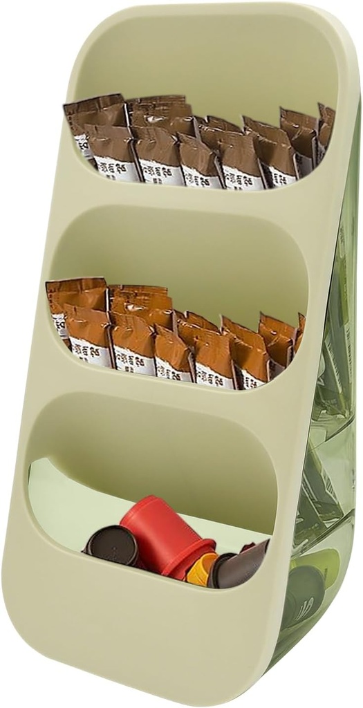 Water Drink Packet Holder Plastic Water Packet Organizer Coffee Pod Storage Holder Clear Storage Containers for Home Office, Pantry Storage Bins for Water Flavor Packet Tea Bags Creamer Sugar
