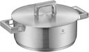 WMF Ultimate Cool Small Cooking Pot 24 cm, Stainless Steel Lid, Stewing Pot Induction 4.1 L, Matt Cromargan Stainless Steel, Heat-Reducing Handles, Induction Pot with Inner Scale, Dishwasher Safe