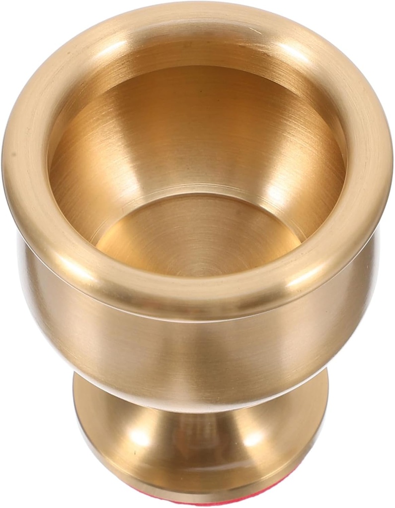 Metal Chalice Cup for Buddhism Decorative Offering Goblet Brass Desktop Water Cup Metal Offering Supplies