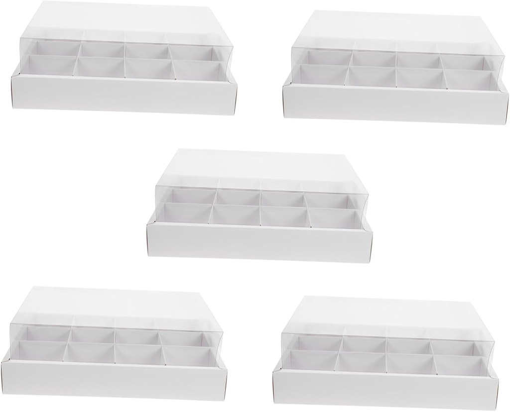 5pcs Cupcake Container Lids Cake Box for Muffins Pastry Boxes for Wedding Birthday Party Cake Display